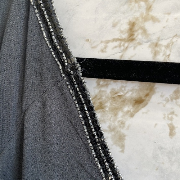 Adrianna Papell Embellished Tunic Sheer Blouse l SIZE L - Picture 11 of 11